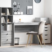 Számítógépasztal Szürke sonoma MDF 100 x 40 x 76 cm Egyszerű