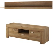 TV asztal / szekrény Skat SRTV155 (tölgy riviera) (polccal) (P155). Akció -17%. 623000