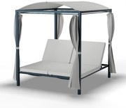 Blumfeldt Eremitage Double XL napozóágy, fényvédelem, maximum 2 fő részére, fém keret, időjárásálló