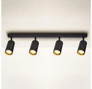 Brilagi - Spotlámpa SELE 4xGU10/30W/230V fekete/arany