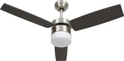 vidaXL sötétbarna mennyezeti ventilátor lámpával/távirányítóval 108 cm
