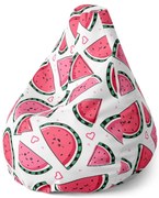 Pear babzsák görögdinnye - gyerek, piros / fehér