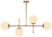 Kruva aranyszínű függőlámpa, magasság 57 cm - Squid Lighting