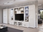Luxara II. szekrénysor (Hófehér kőris) 2 ajtós ruhás elemmel modern