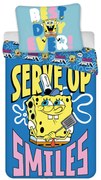 SpongyaBob Serve Up ágyneműhuzat 140×200cm, 70×90 cm