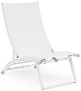 Fehér fém kerti napozóágy Taylor – Bizzotto