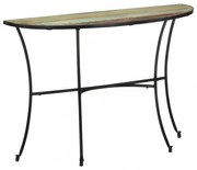 tömör újrahasznosított fa kisasztal 110 x 40 x 77 cm