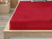 Mikroplüss lepedő SOFT 90x200 cm sötétpiros