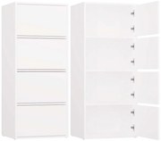 Aldabra ALMA (4 polcos) komód, 50x119x40 cm, fehér