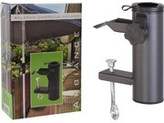 Ambiance fém, terasz korlátra szerelhető napernyő rúdtartó, 3,8 cm átmérőjű