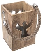 InDecor Angel függő mangófa gyertyatartó, 13,5 x 13,5 x 20 cm