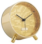 Karlsson 6004GD design ébresztőóra arany, 11 cmátmérővel
