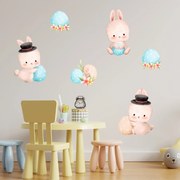 PIPPER. Textil falmatrica "Húsvéti nyuszik 2"