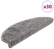 30 db szürke, félkör alakú, nagy lépcsőszőnyeg 65 x 21 x 4 cm