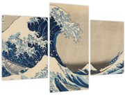 Kép - Katsushika Hokusai, Under the Wave off Kanagawa, reprodukciók (90x60 cm)