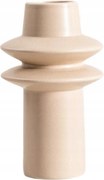 Sonlune kerámia váza bézs 22x12,7 cm Homla