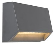 Modern kültéri fali lámpa sötétszürke LED-del IP65 - Sandstone 2