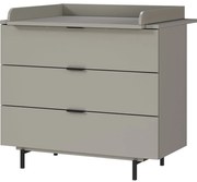 Szürke gyerek komód pelenkázó feltéttel 105x102x54 cm Tomino – Germania