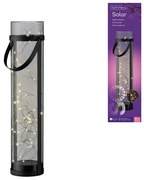 Napelemes lámpa LANTERN GREY 46 cm szürke