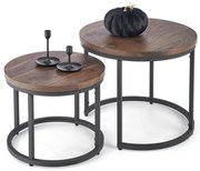 Oreo Dohányzóasztalok Dió - Fekete