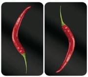 WENKO 2521380100 - Főzőlapfedél 30x52 cm színes/szürke/átlátszó