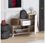 Cipősszekrény RETRO 77x90 cm bézs/fehér