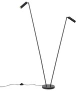 Modern állólámpa fekete 2-lámpás GU10 35mm - Thomas