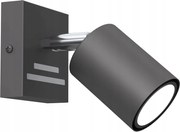 Mennyezeti fali lámpa reflektor állítható sötét szürke króm Luminex