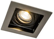 Okos süllyesztett spotlámpa acél, Wifi GU10 fényforrással - Carree