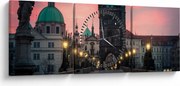 Kép - A Károly hídon (órával) (90x30 cm)