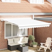Automatikus visszahúzható napellenző fehér 350x250 cm