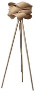 Fából készült állólámpa 1xE27/60W/230V tömör/furnér/kőris