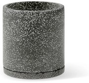 Terrazzo sötétszürke virágcserép, ø 34 cm - Bonami Selection