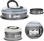 Tortaforma Fém Sütemény Fedővel 26X10 CM