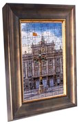 Madrid puzzle képkeret bronz