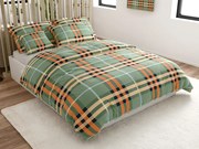 Mikroszálas ágyneműhuzat PLAIDORY zöld Ágyneműhuzat mérete: 70 x 90 cm | 140 x 200 cm