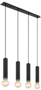 Globo 15499-4H - MARION 4xE27/60W/230V fekete fa függeszték