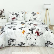 Stanex Krep lepedő Motýl fehér, 140 x 220 cm, 70 x 90 cm