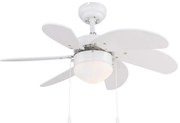 ZEVENTI ZEVENTI - Mennyezeti ventilátor FAMARA 1xE14/60W/230V fehér ZV0016