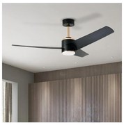 Immax NEO 07280L -LED Mennyezeti ventilátor BEAUTY 18W/230V fekete Wi-Fi Tuya + távirányító