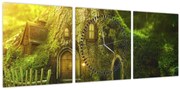 Kép - Mesebeli erdő (órával) (90x30 cm)