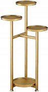 Többszintes Fém Virágállvány, Arany, 100 cm