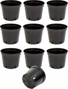 Virágtartó műanyag fekete Ar-baket 15,5 cmx20,5x15,5 cm 5 L x10db