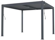 Bioklimatikus pergola G21 Austin 3×3 m, antracit színű alumínium (63900800)