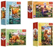 Mini puzzle - Dinosaurus - 4 db-os készlet