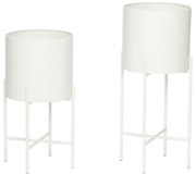 Haggo 2 db fehér vas virágtartó - Hübsch