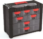 Kistenberg Műanyag akasztós szervező MULTICASE CARGO 400x200x326 piros fogantyúkkal