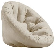 Nido bézs len fotel - Karup Design