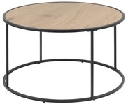 SARON dohányzóasztal tölgy/fekete