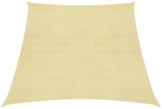bézs HDPE napvitorla 160 g/m² 3/4 x 3 m